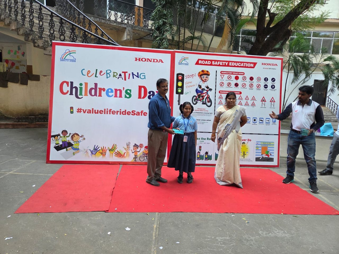 Honda road-safety education event